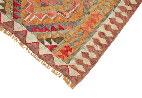 3x11 Multicolor Boho Runner Kilim Rugs - 43019