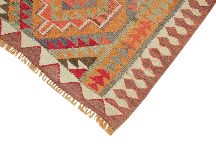 3x11 Multicolor Boho Runner Kilim Rugs - 43019