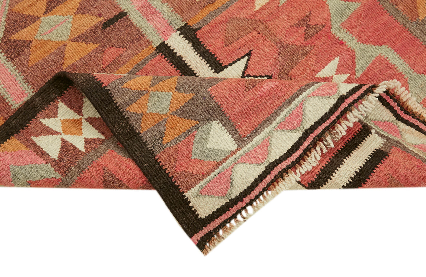 3x11 Multicolor Boho Runner Kilim Rugs - 43020