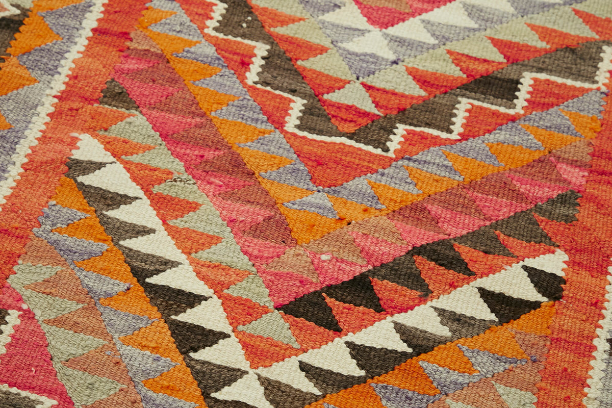 3x10 Multicolor Boho Runner Kilim Rugs - 43023