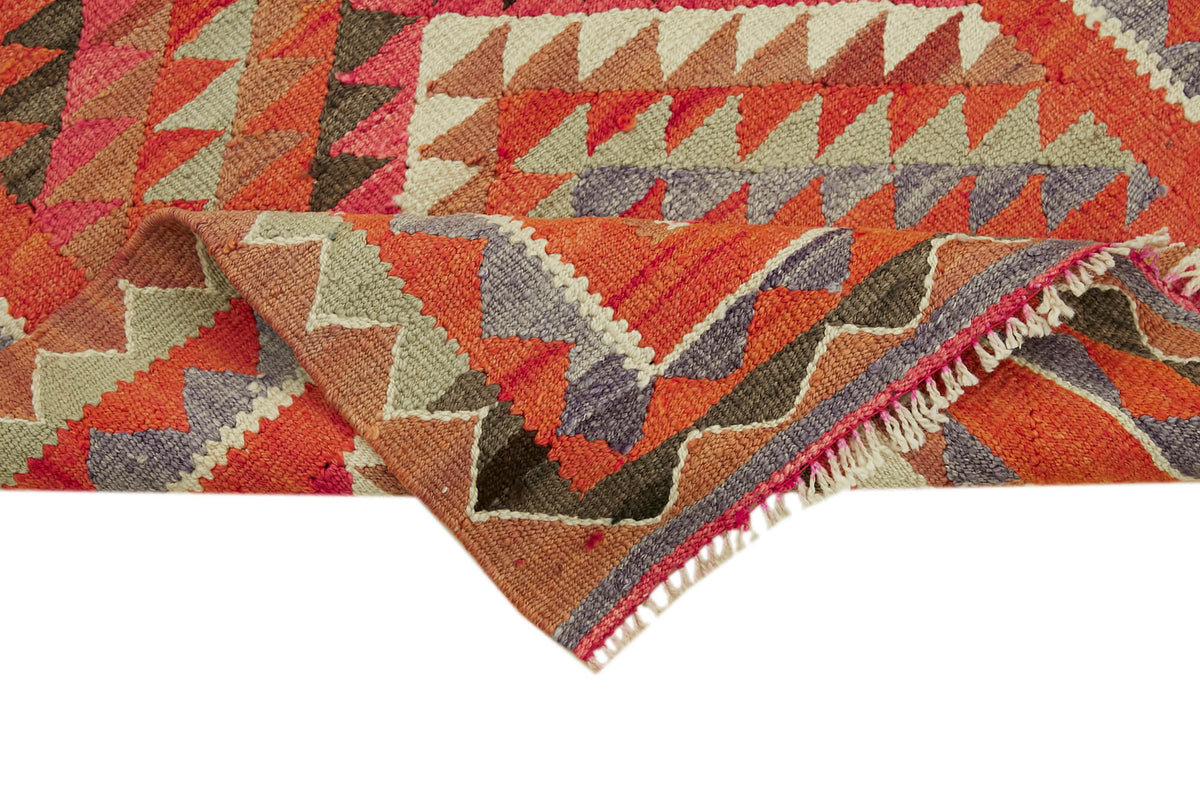 3x10 Multicolor Boho Runner Kilim Rugs - 43023