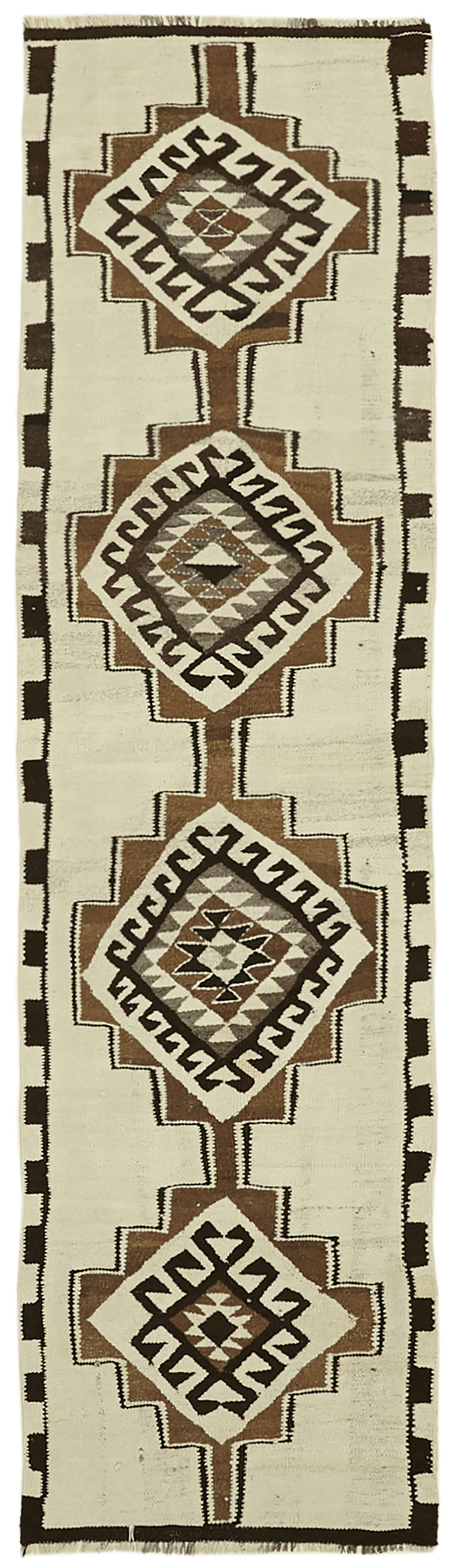 3x10 Multicolor Boho Runner Kilim Rugs - 43024