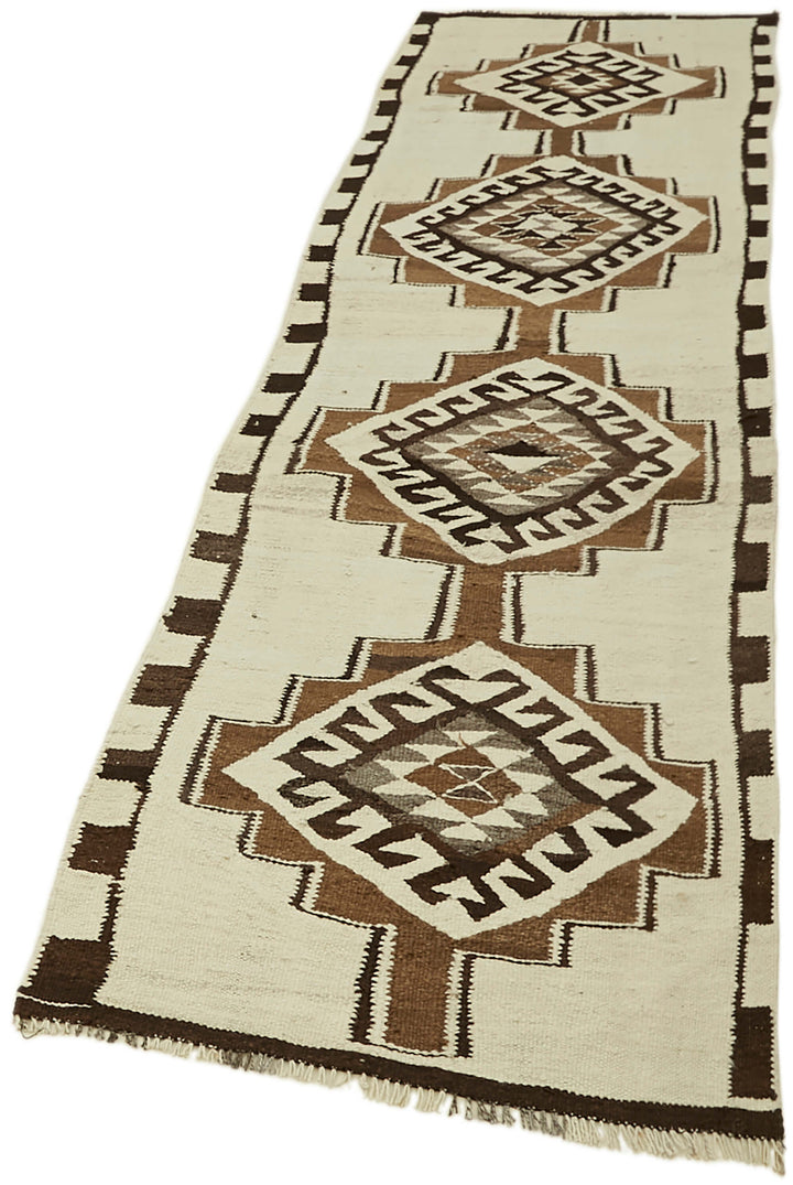 3x10 Multicolor Boho Runner Kilim Rugs - 43024