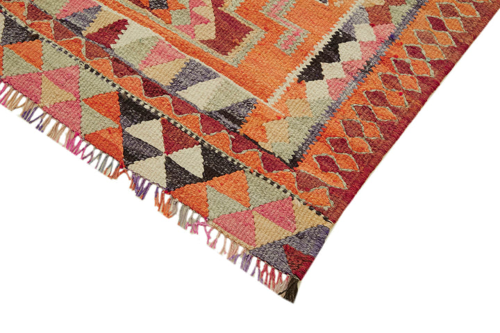 3x9 Multicolor Boho Runner Kilim Rugs - 43026