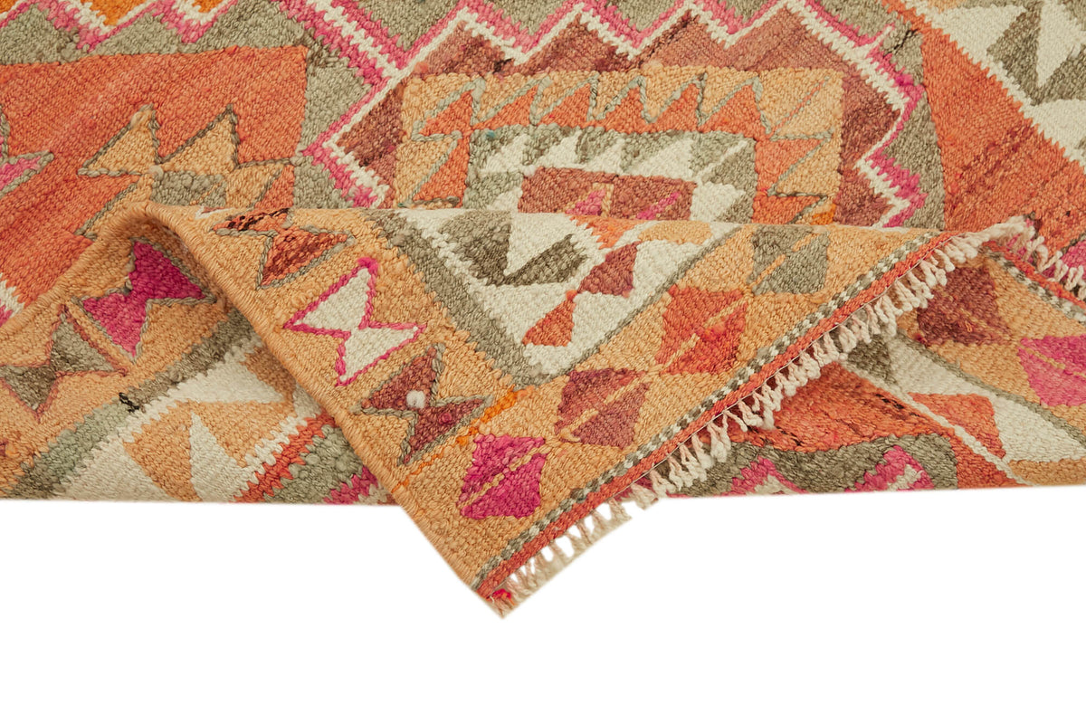 3x11 Multicolor Boho Runner Kilim Rugs - 43028