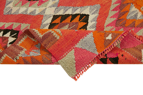 3x11 Multicolor Boho Runner Kilim Rugs - 43029