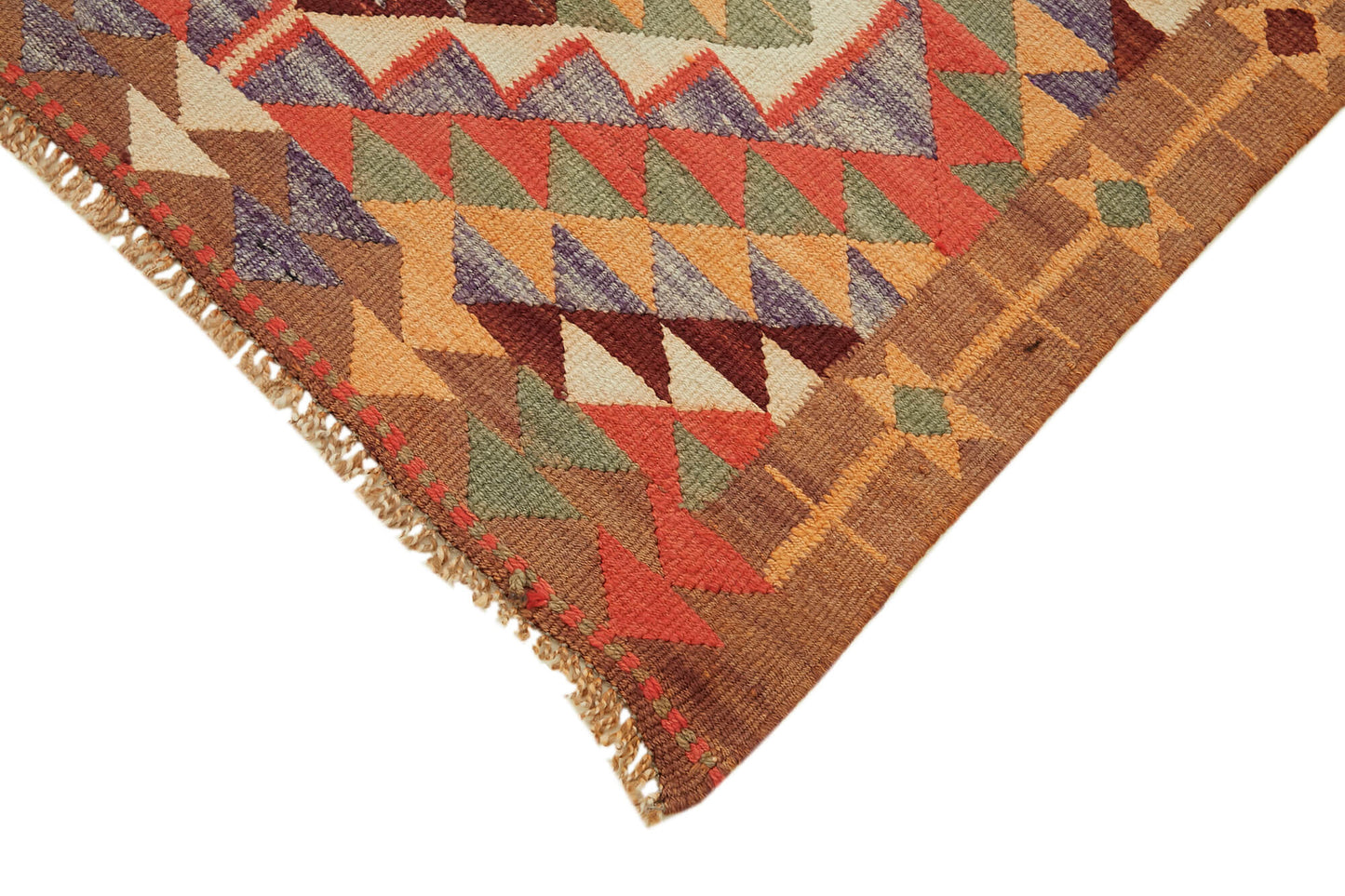 3x12 Multicolor Boho Runner Kilim Rugs - 43030