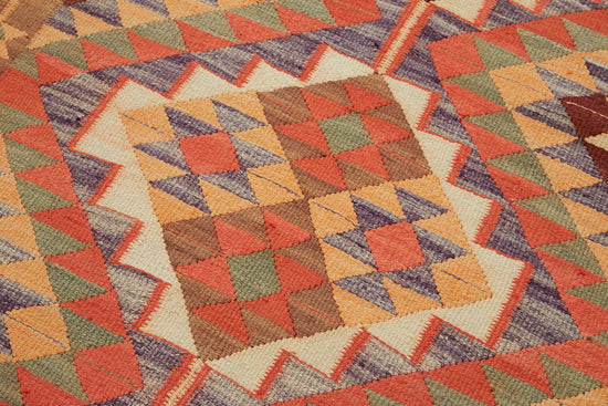 3x12 Multicolor Boho Runner Kilim Rugs - 43030