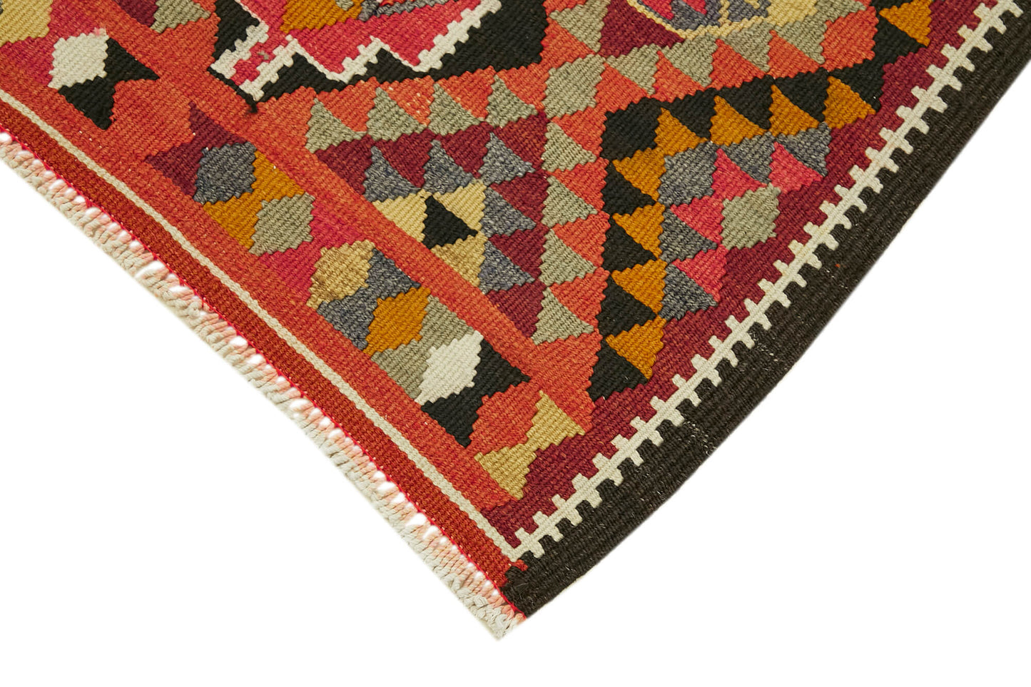 3x12 Multicolor Boho Runner Kilim Rugs - 43031