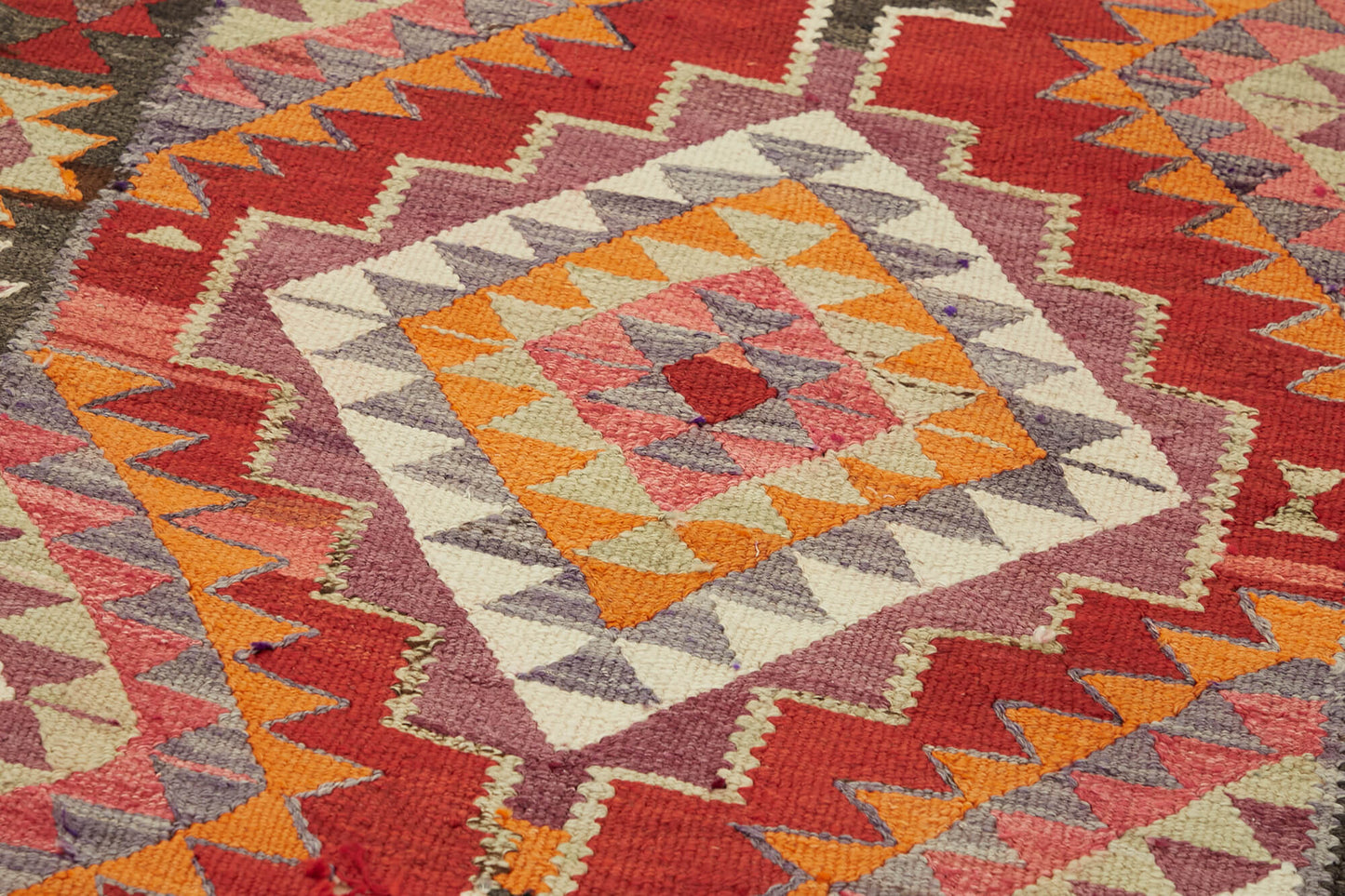 3x11 Multicolor Boho Runner Kilim Rugs - 43035