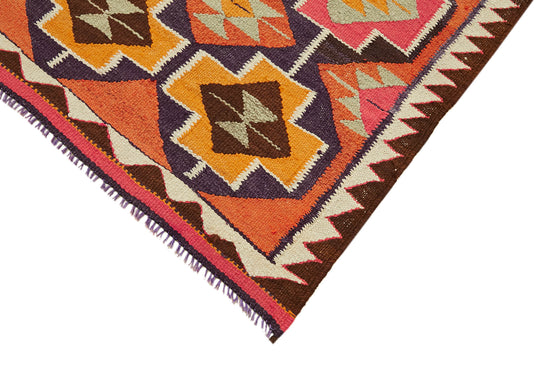 3x11 Multicolor Boho Runner Kilim Rugs - 43037
