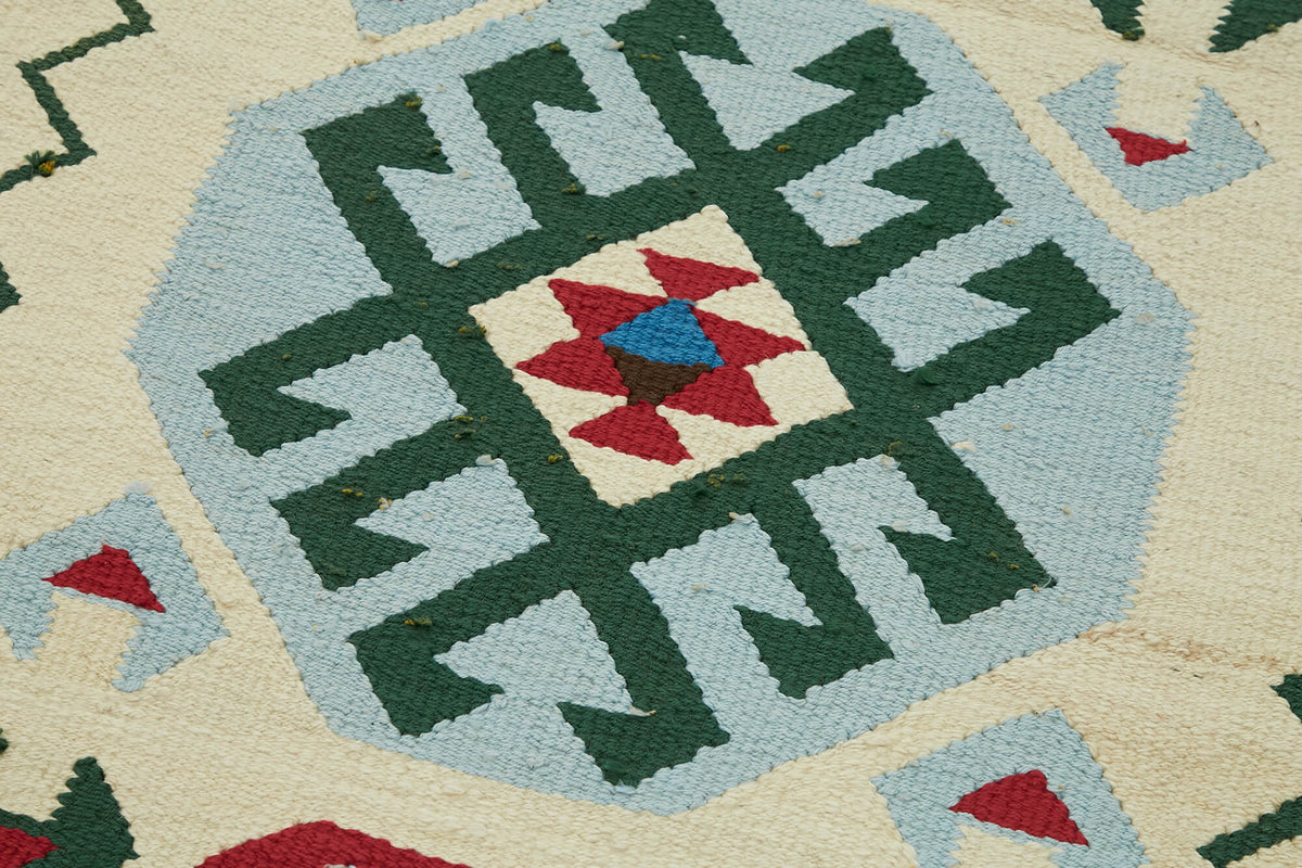 3x12 Multicolor Boho Runner Kilim Rugs - 43040