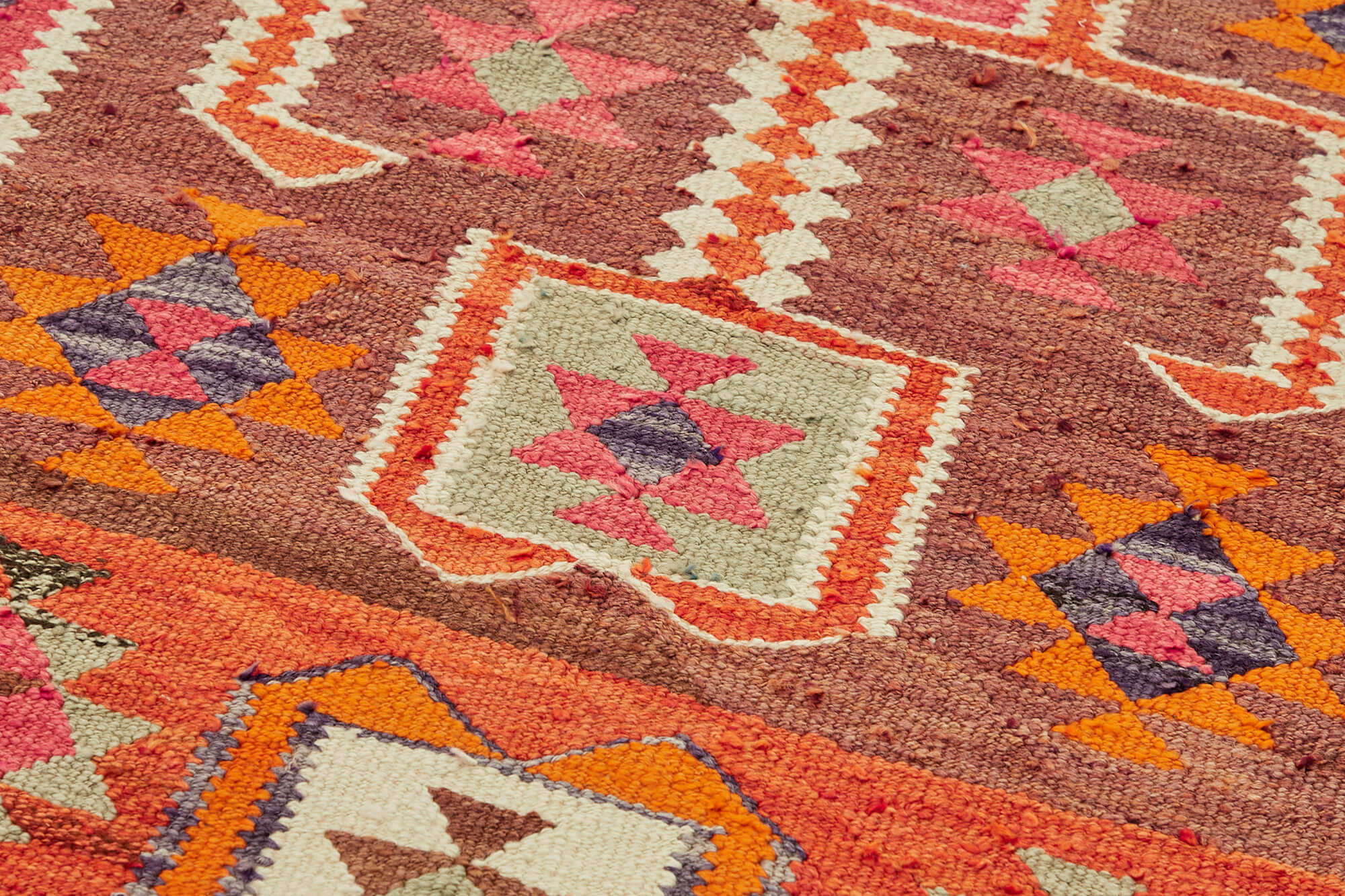3x10 Multicolor Boho Runner Kilim Rugs - 43044