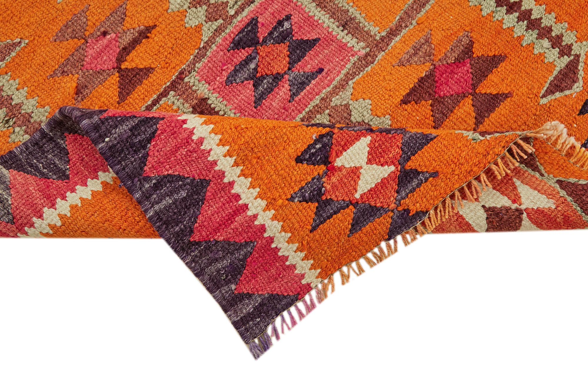 3x10 Multicolor Boho Runner Kilim Rugs - 43044