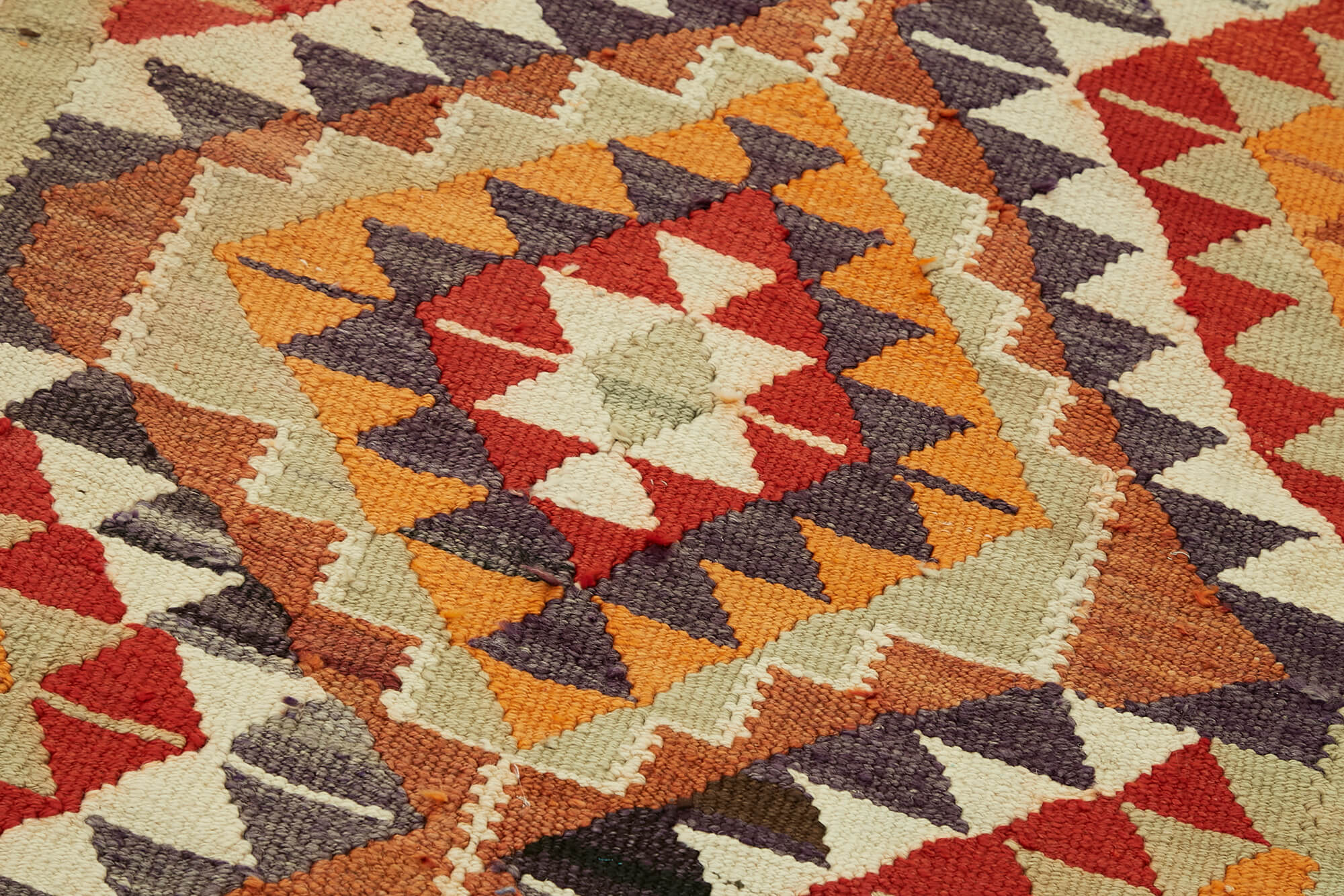 3x10 Multicolor Boho Runner Kilim Rugs - 43046