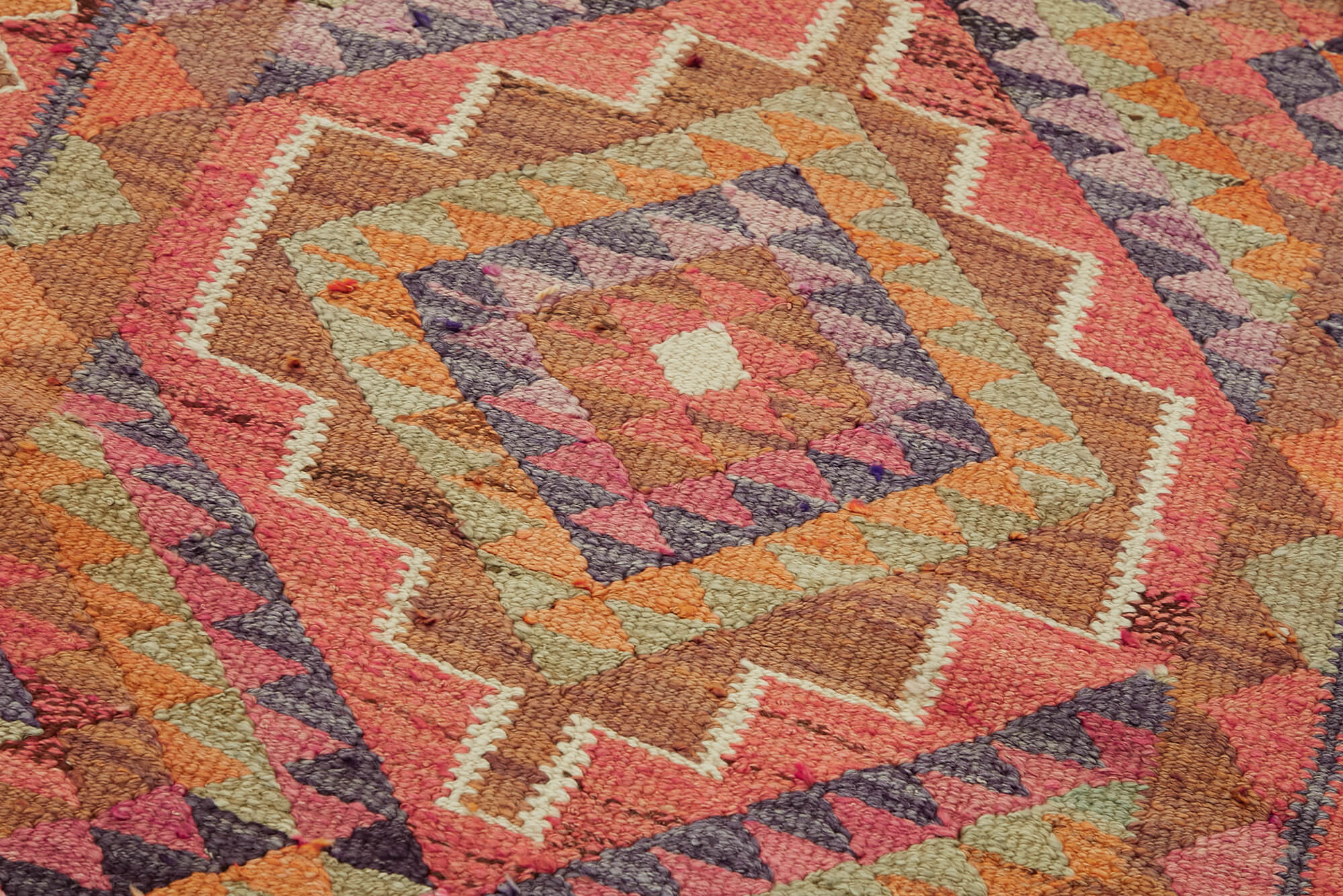 3x10 Multicolor Boho Runner Kilim Rugs - 43047