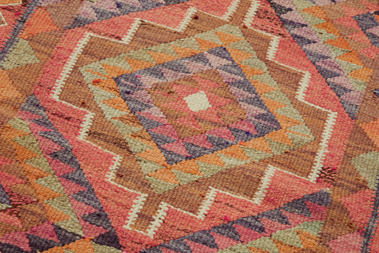 3x10 Multicolor Boho Runner Kilim Rugs - 43047