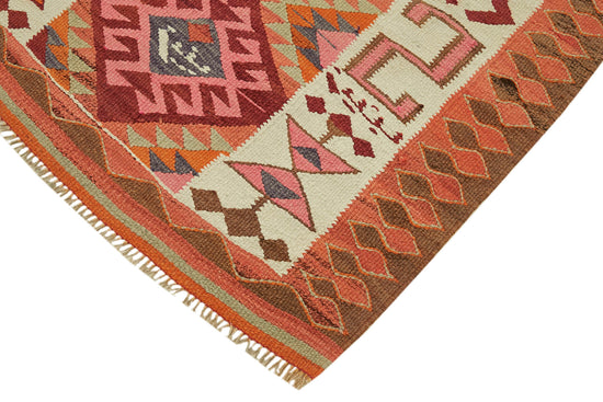 4x10 Multicolor Boho Runner Kilim Rugs - 43049