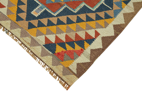 3x12 Multicolor Boho Runner Kilim Rugs - 43050