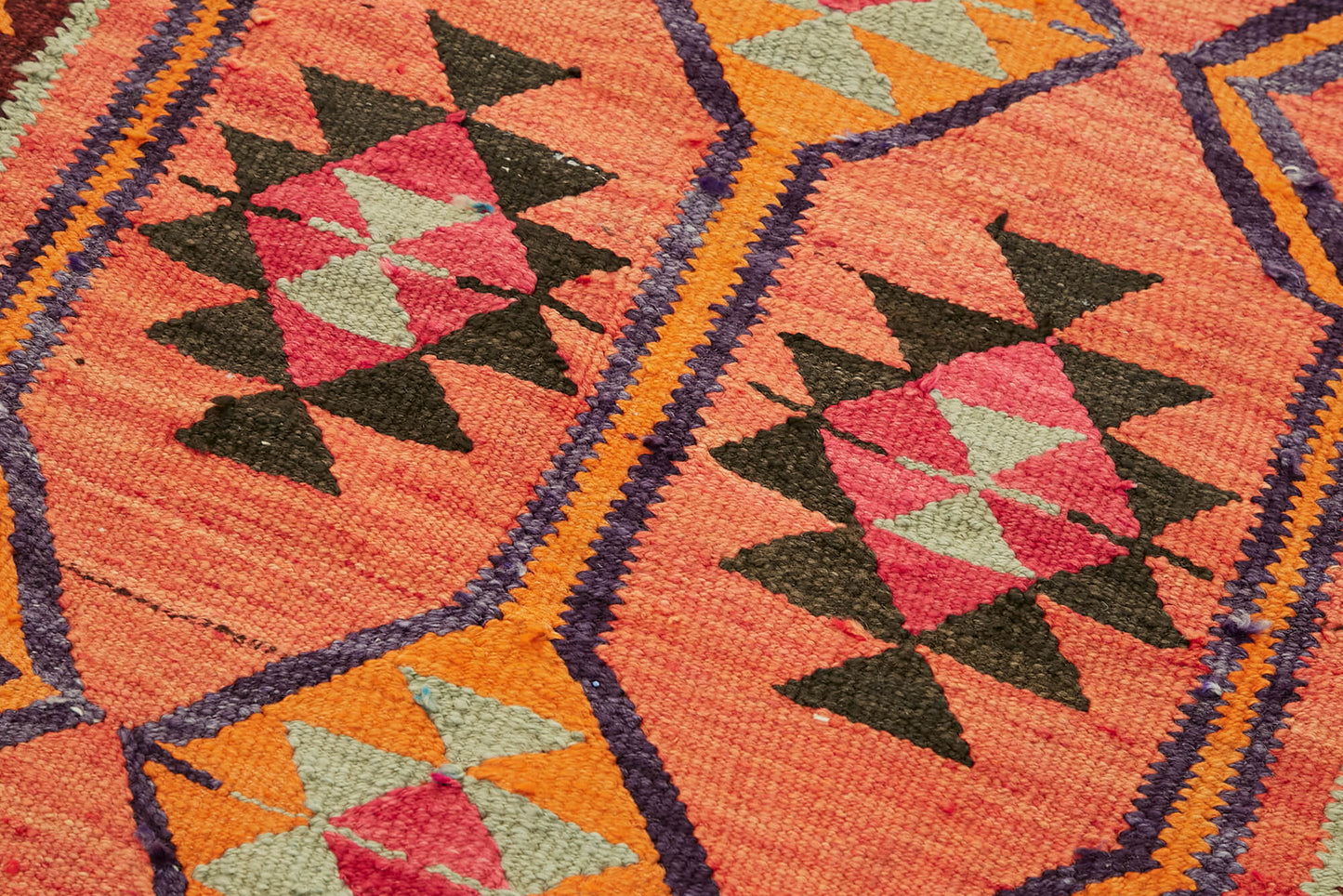 3x11 Multicolor Boho Runner Kilim Rugs - 43051