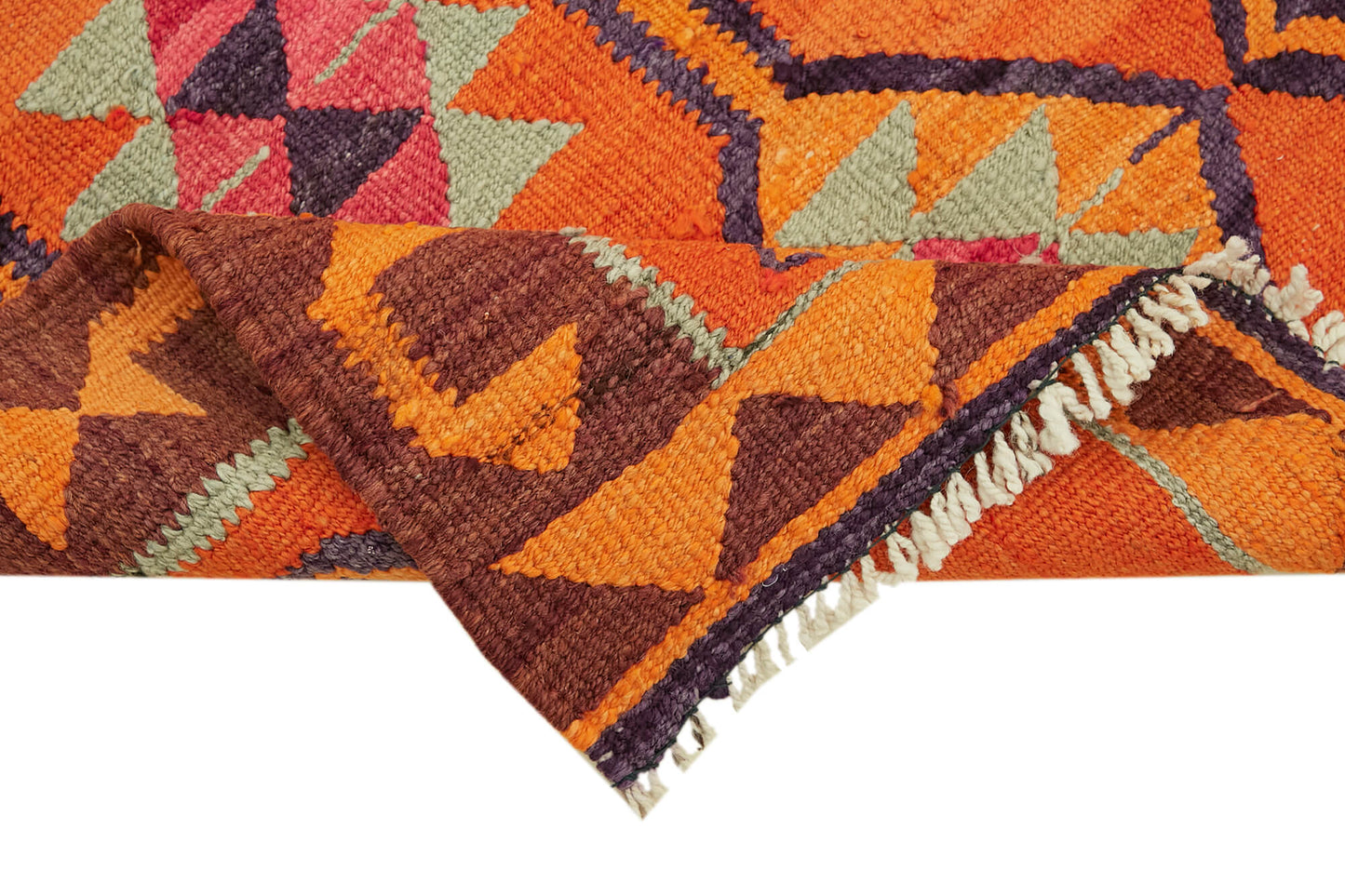 3x11 Multicolor Boho Runner Kilim Rugs - 43051