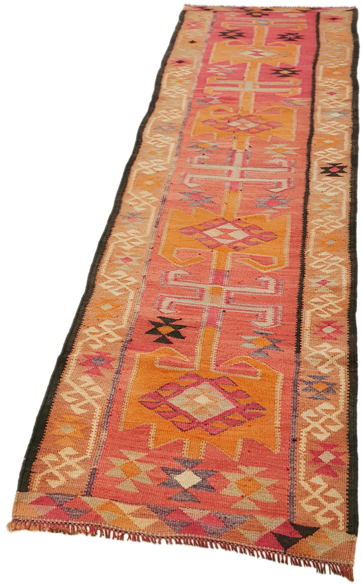 3x10 Multicolor Boho Runner Kilim Rugs - 43053
