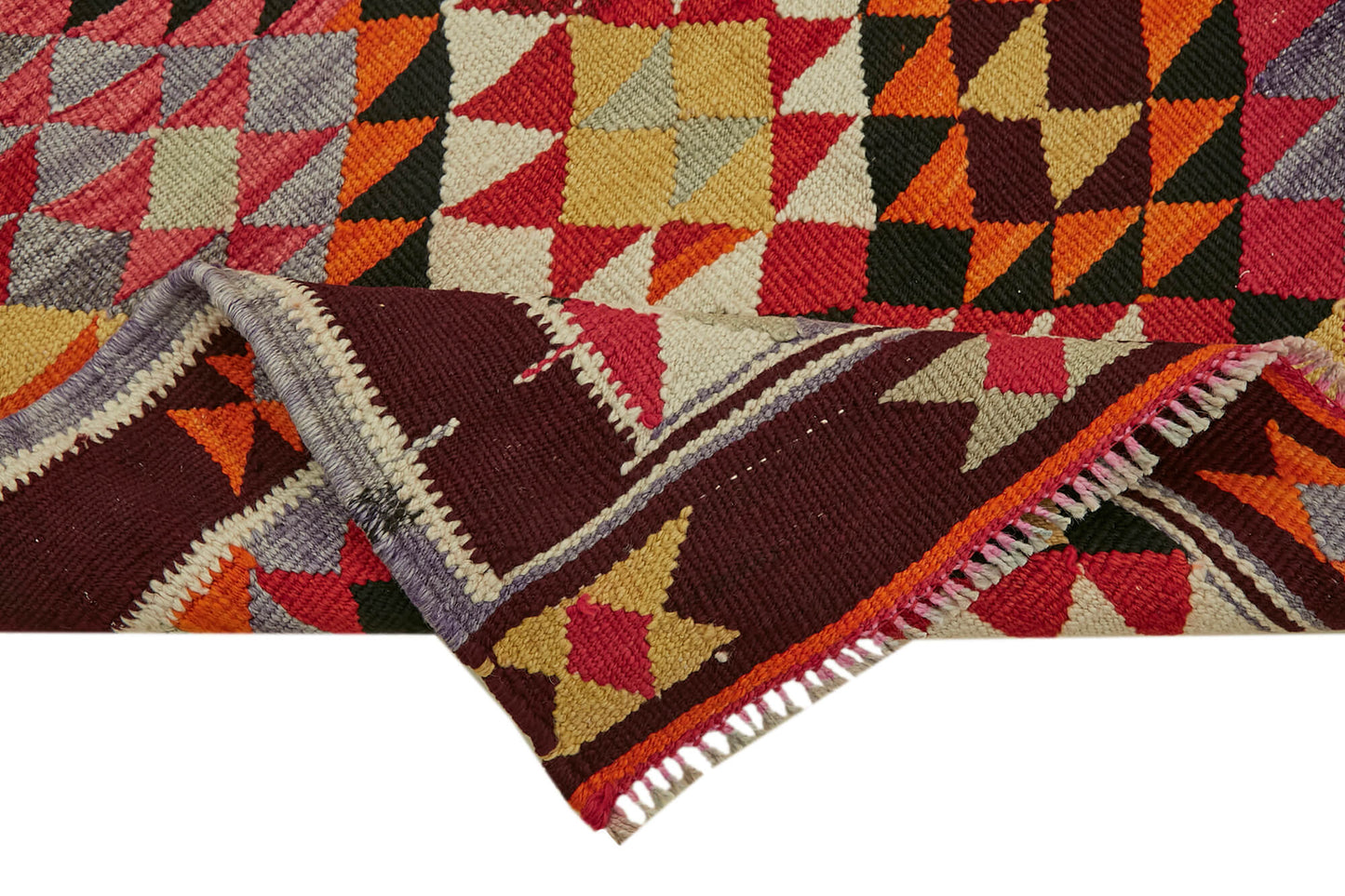 3x10 Multicolor Boho Runner Kilim Rugs - 43054