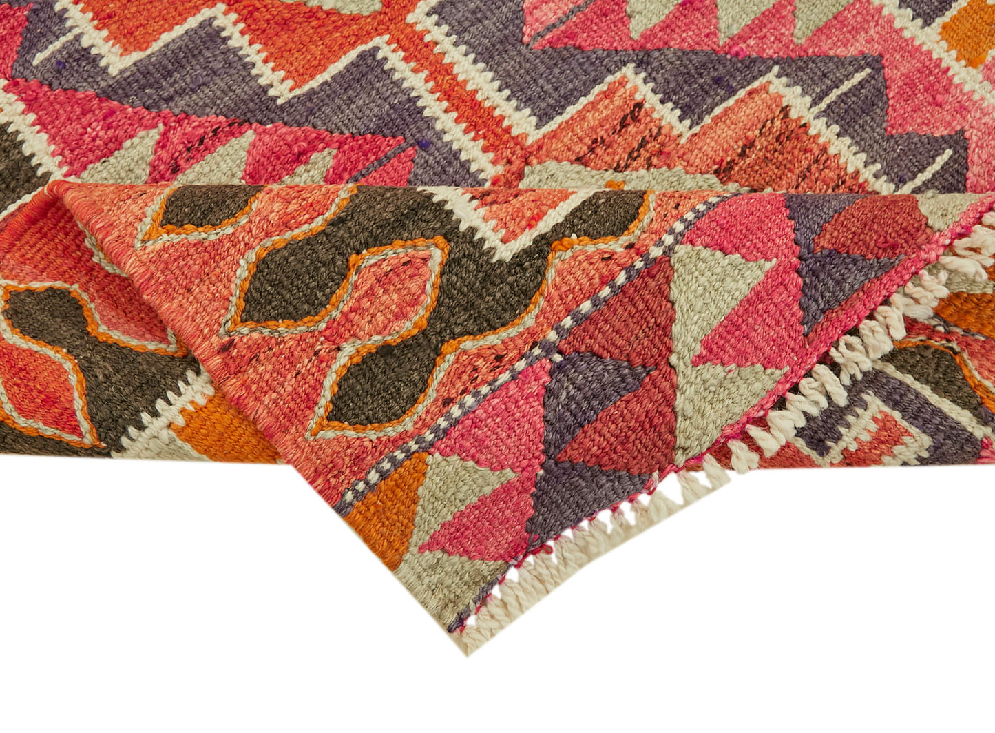 3x11 Multicolor Boho Runner Kilim Rugs - 43057