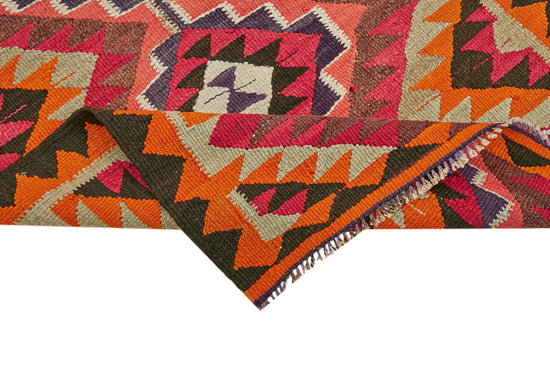 3x11 Multicolor Boho Runner Kilim Rugs - 43058