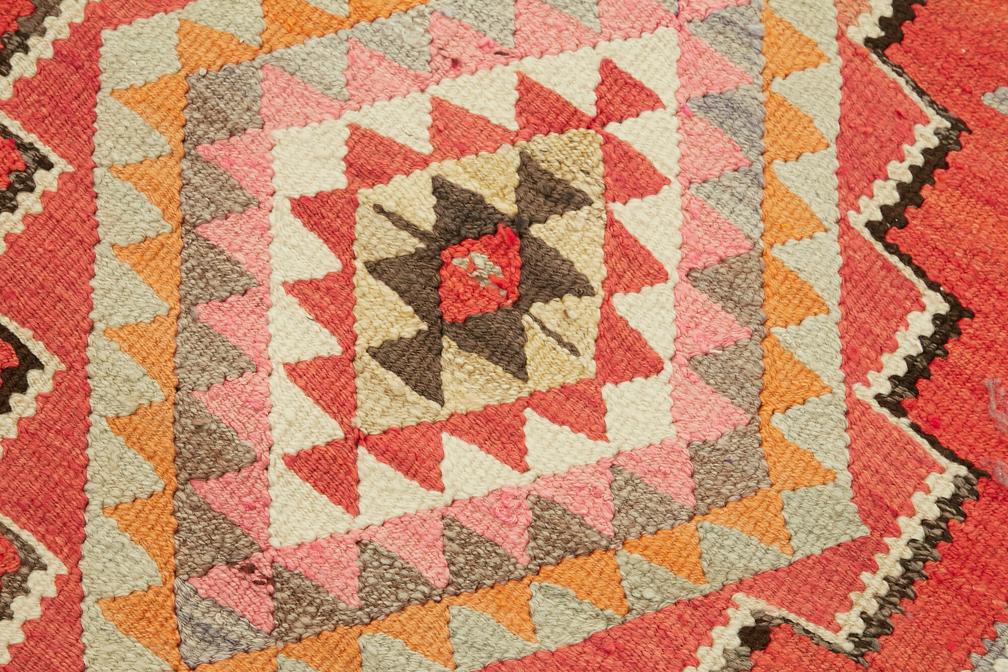 3x9 Multicolor Boho Runner Kilim Rugs - 43059