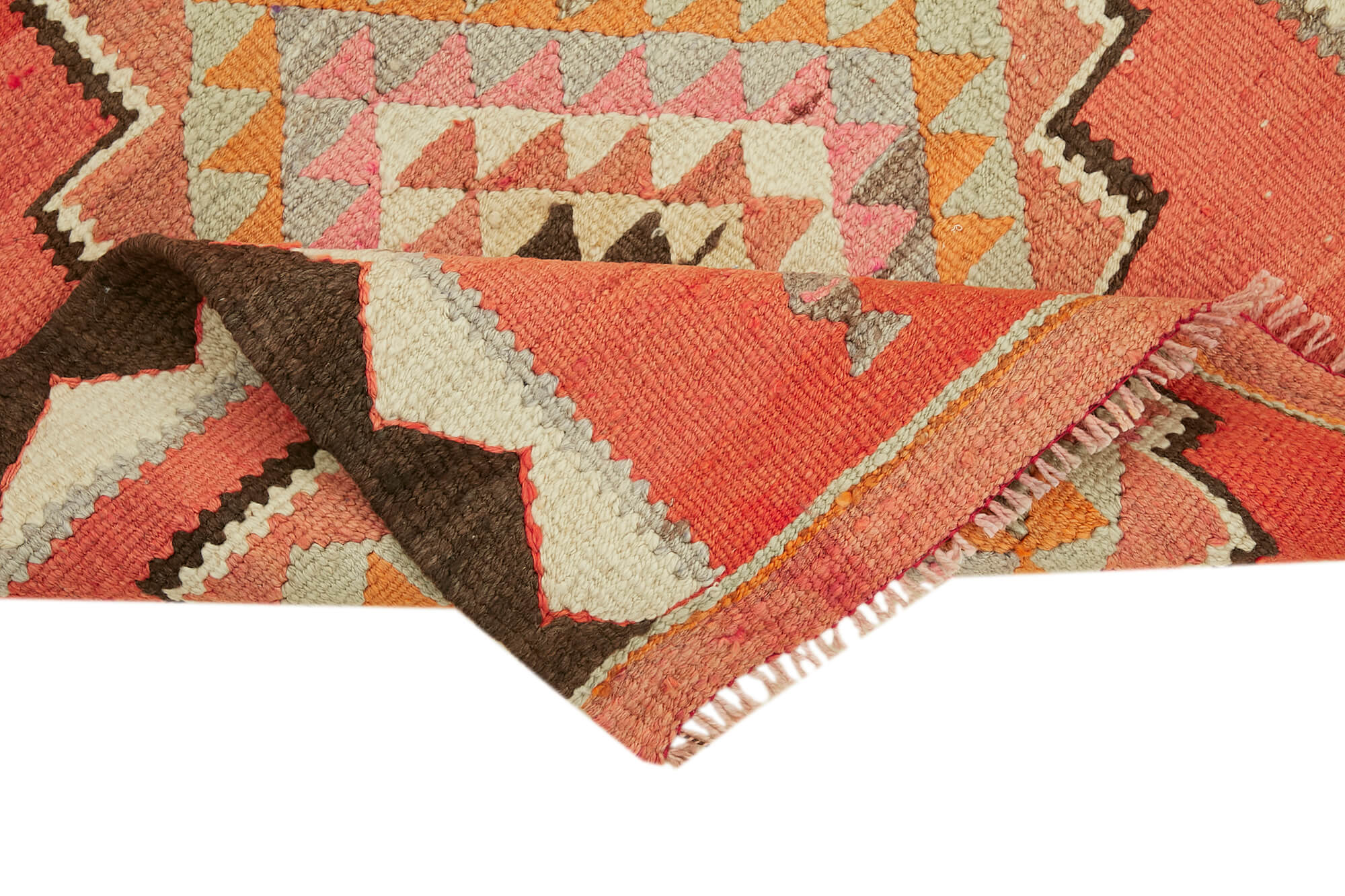 3x9 Multicolor Boho Runner Kilim Rugs - 43059