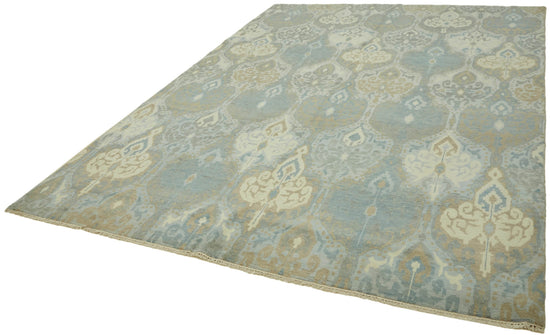 8x11 Blue Oushak Rug - 43111