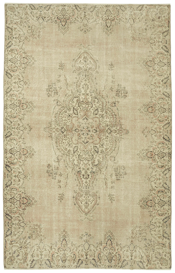 8x12 Beige Vintage Large Area Rug - 43131