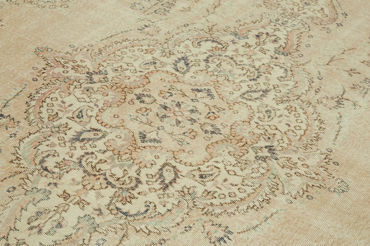 8x12 Beige Vintage Large Area Rug - 43131