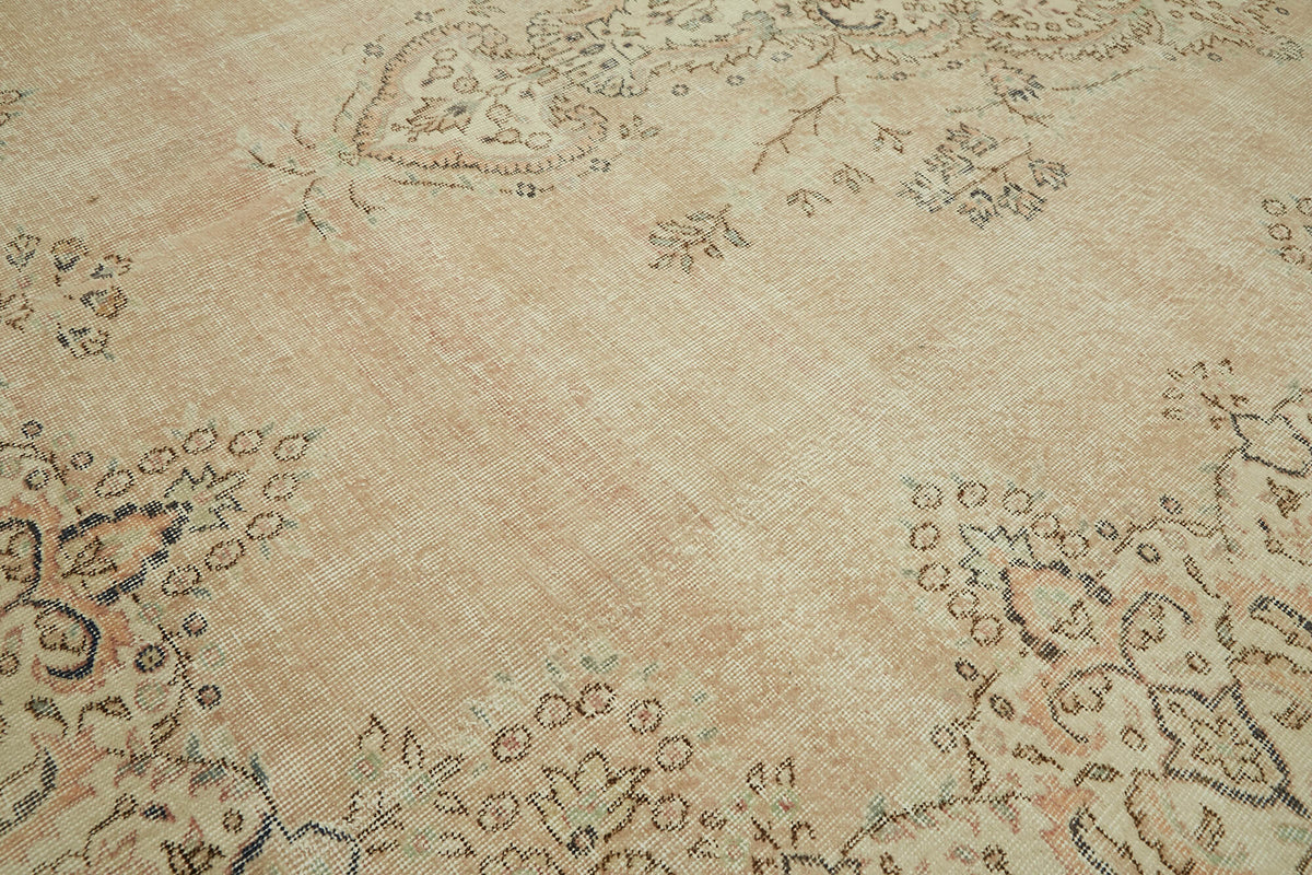 8x12 Beige Vintage Large Area Rug - 43131