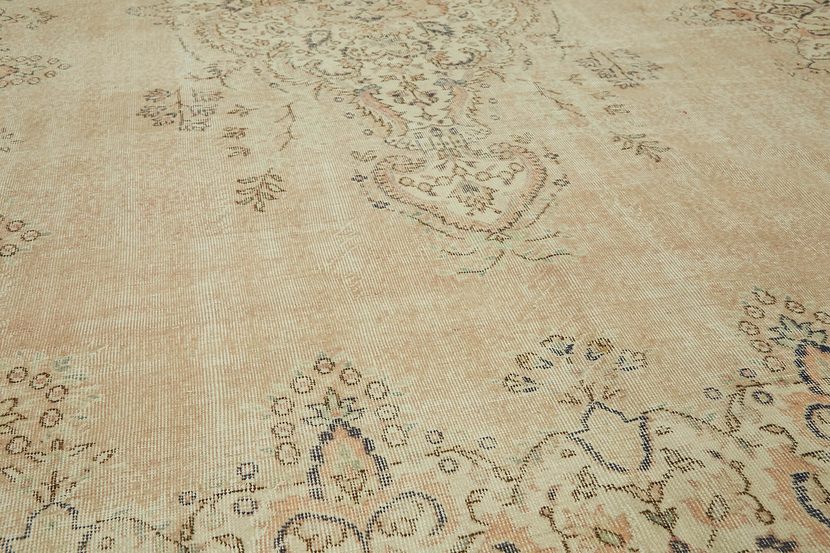 8x12 Beige Vintage Large Area Rug - 43131