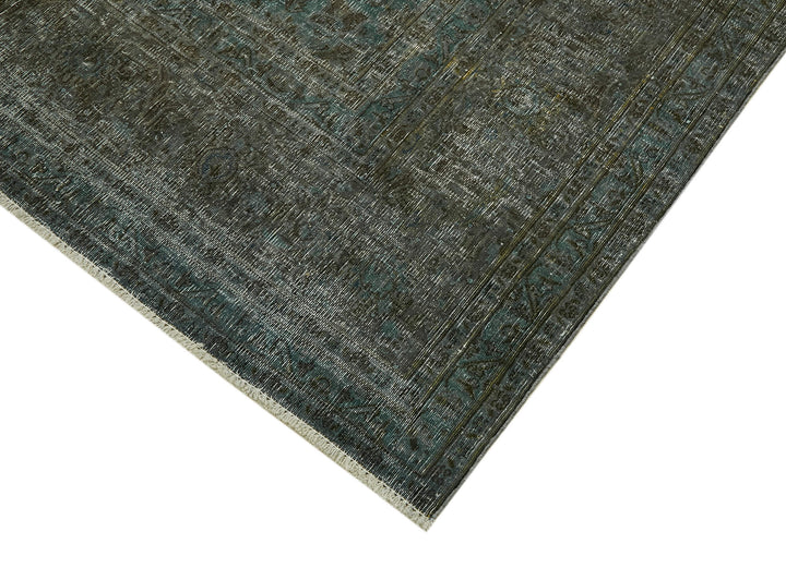 10x13 Grey Overdyed Large Area Rug - 43136