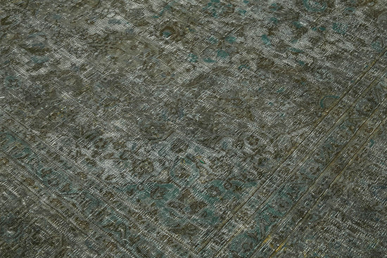 10x13 Grey Overdyed Large Area Rug - 43136