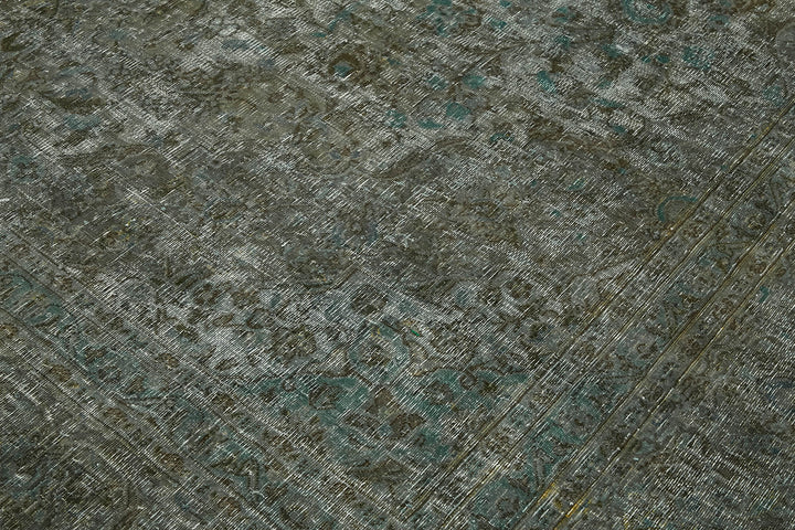 10x13 Grey Overdyed Large Area Rug - 43136