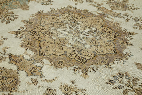 10x12 Beige Vintage Large Area Rug - 43137