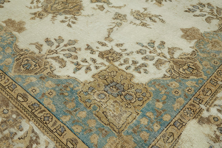 10x12 Beige Vintage Large Area Rug - 43137