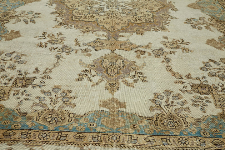 10x12 Beige Vintage Large Area Rug - 43137