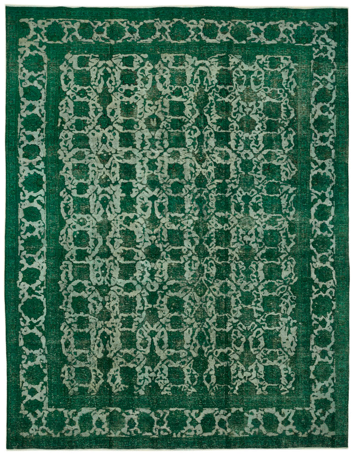 10x13 Green Overdyed Large Area Rug - 43144