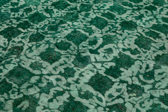 10x13 Green Overdyed Large Area Rug - 43144