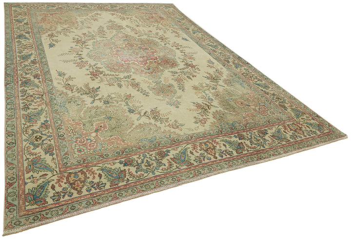 9x12 Beige Vintage Large Area Rug - 43153