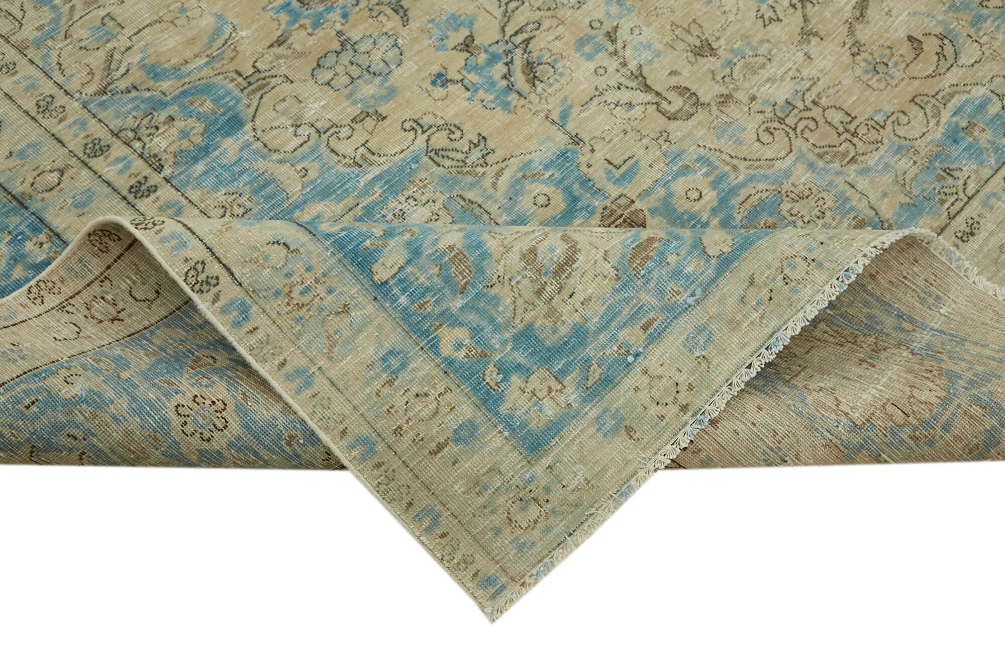 10x13 Beige Vintage Large Area Rug - 43154