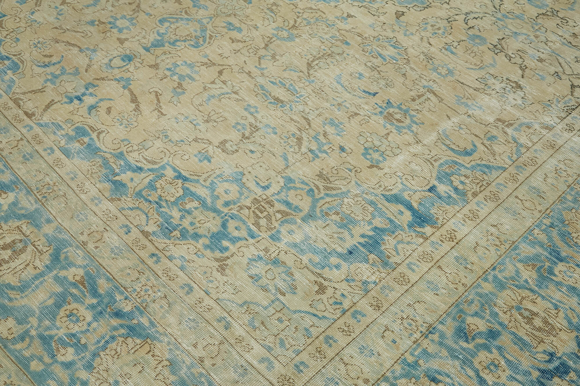 10x13 Beige Vintage Large Area Rug - 43154