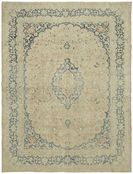 10x13 Beige Vintage Large Area Rug - 43159