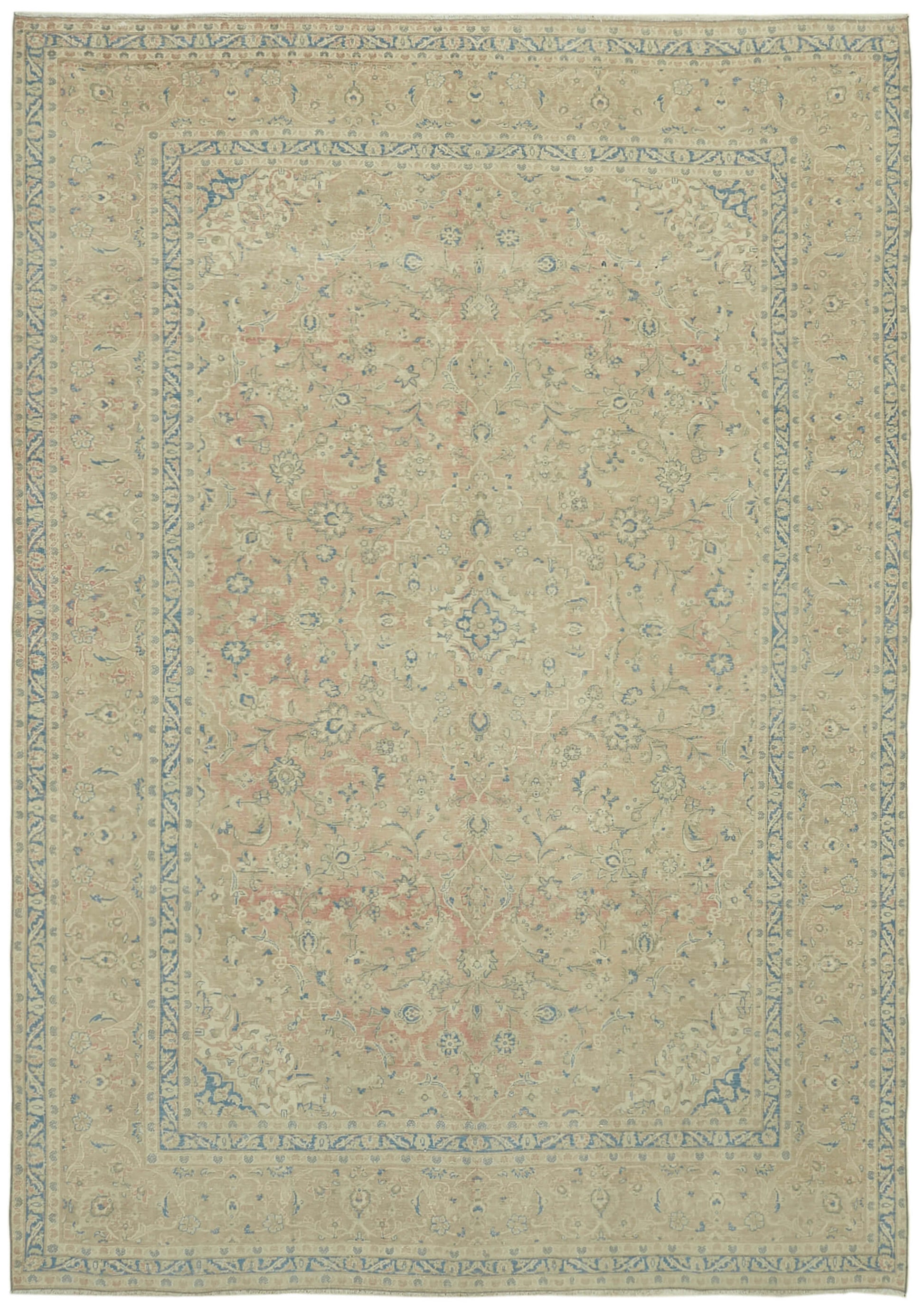 9x13 Beige Vintage Large Area Rug - 43161