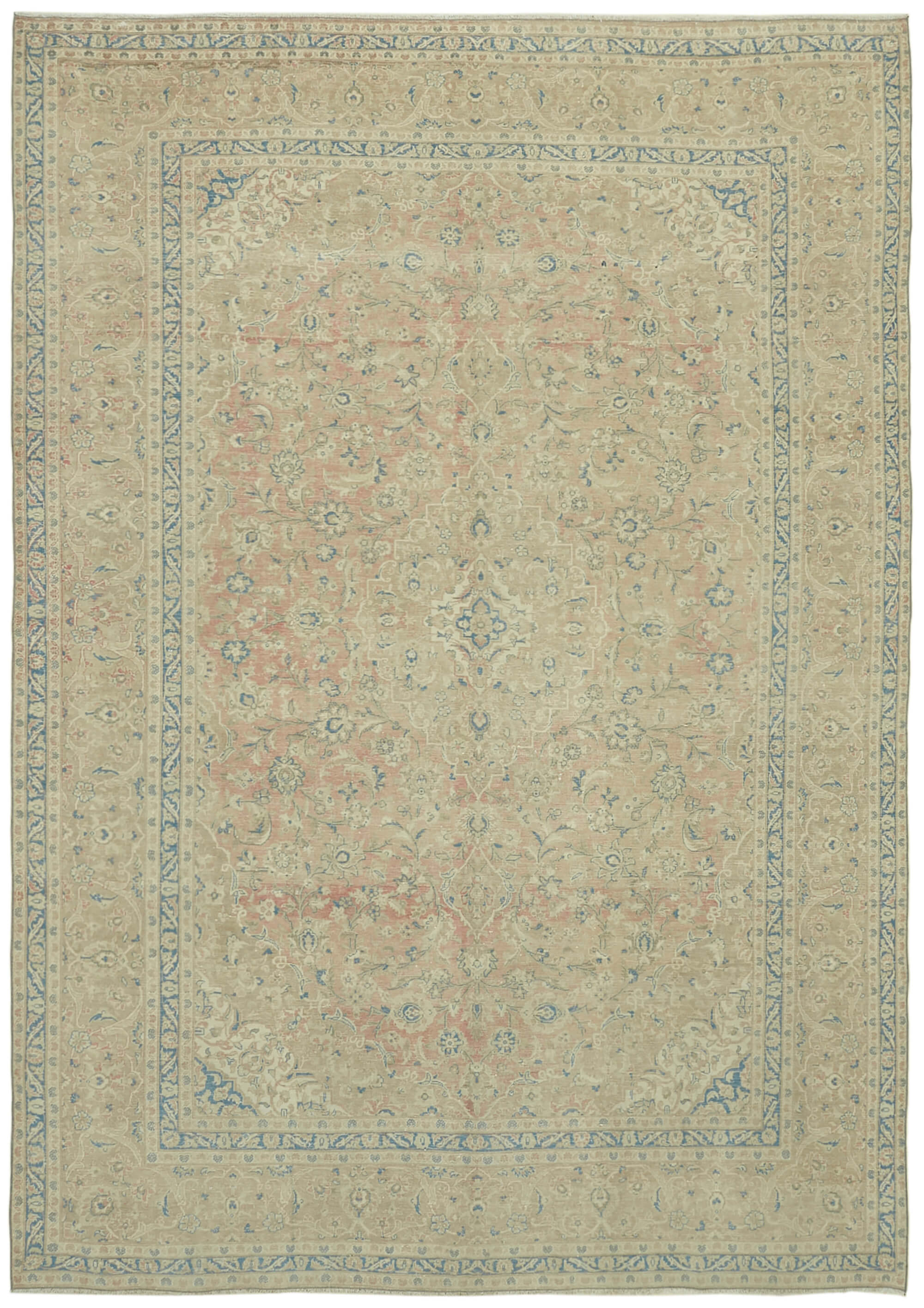 9x13 Beige Vintage Large Area Rug - 43161